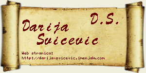 Darija Svičević vizit kartica